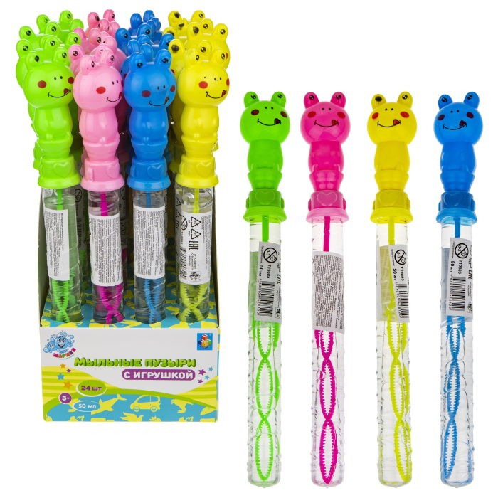Мыльные пузыри, Ассорти, 25 см, цвета ассорти, 2710