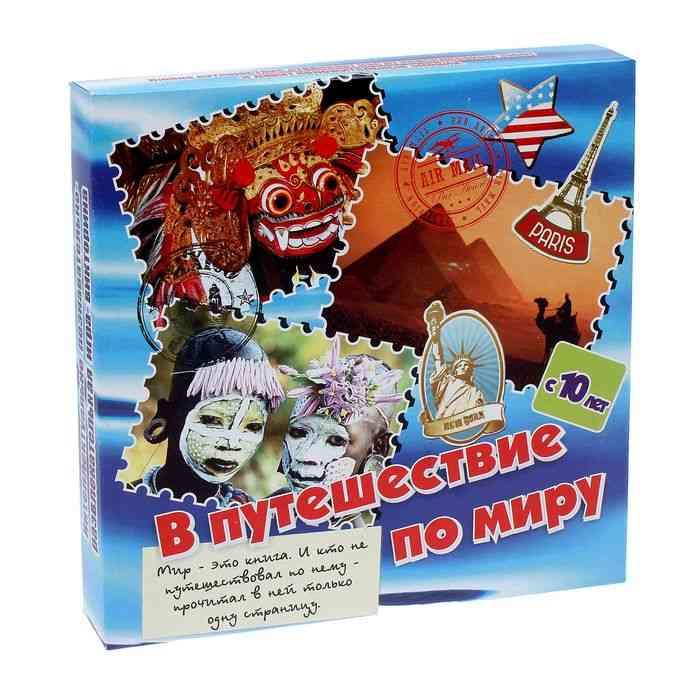 Настольная игра-Викторина 'В путешествие по миру' 10+, Задира-Плюс, 7660