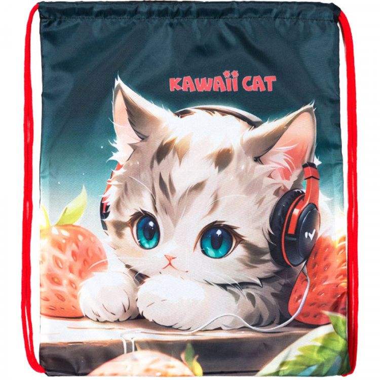 Сумка для сменной обуви 'Attomex. Kawaii Catl' 35x43 см, 1 отделение, 7040570