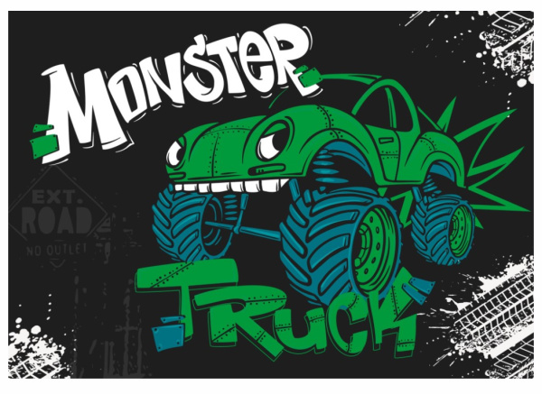 Настольное покрытие для лепки, пластик, 330;230, 'Monster Truck', НПД-1