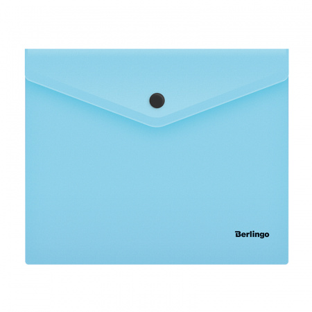 Папка-конверт на кнопке , Berlingo.Instinct , А5 , 180 мкм , аквамарин, OBk_05510