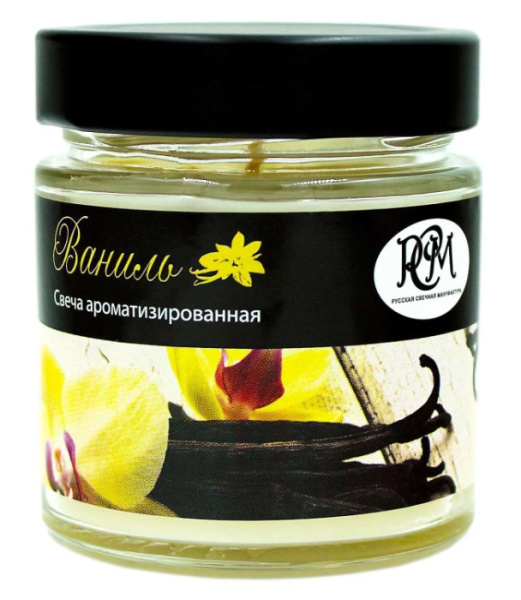 Свеча в банке РСМ, ВАНИЛЬ, 25ч, 3312001